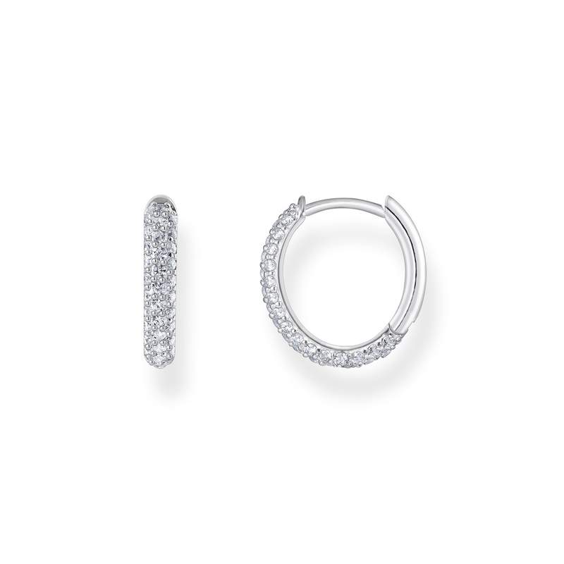 Boucles d'oreilles argent gris - vue 1
