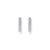 Boucles d'oreilles argent gris - vue V2