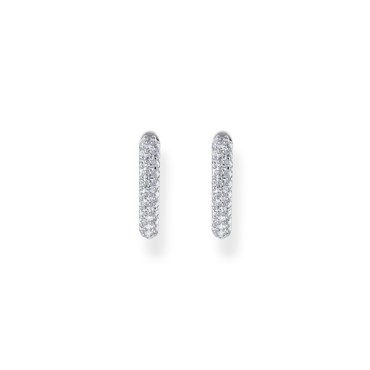 Boucles d'oreilles argent gris - vue 2