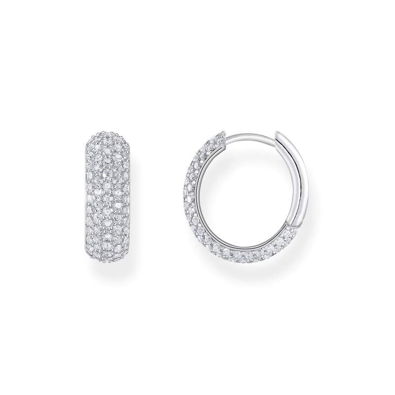 Boucles d'oreilles argent gris - vue 1