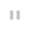 Boucles d'oreilles argent gris - vue V2