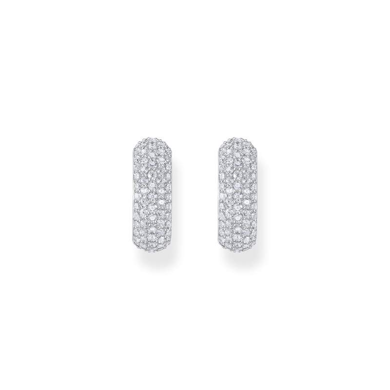 Boucles d'oreilles argent gris - vue 2