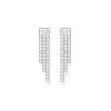 Boucles d'oreilles argent gris - vue V2