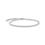 Bracelet THOMAS SABO argent et oxyde de zirconium blanc longueur 19 cm - vue 1