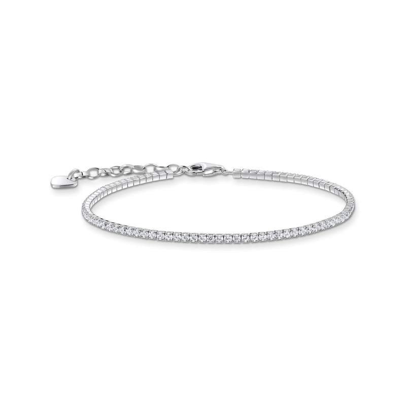 Bracelet THOMAS SABO argent et oxyde de zirconium blanc longueur 19 cm - vue 1