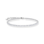 Bracelet THOMAS SABO argent et oxyde de zirconium blanc longueur 19 cm - vue 1