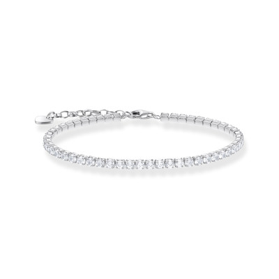 Bracelet THOMAS SABO argent et oxyde de zirconium blanc longueur 19 cm
