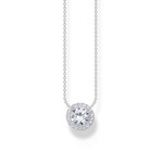 Collier argent gris - vue 1