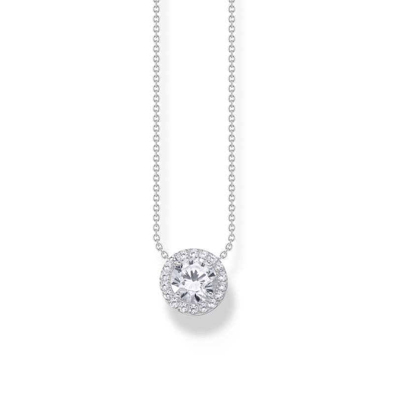 Collier argent gris - vue 1
