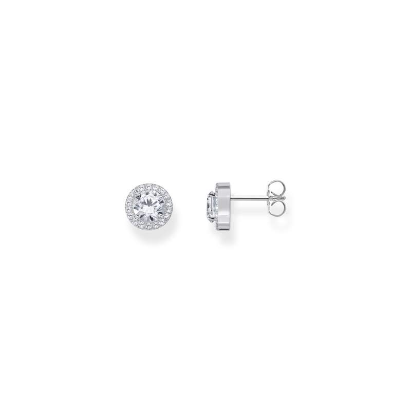 Boucles d'oreilles argent gris - vue 1