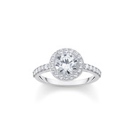 Bague argent gris