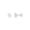 Boucles d'oreilles argent gris - vue V1