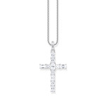 Pendentif argent gris - vue 1