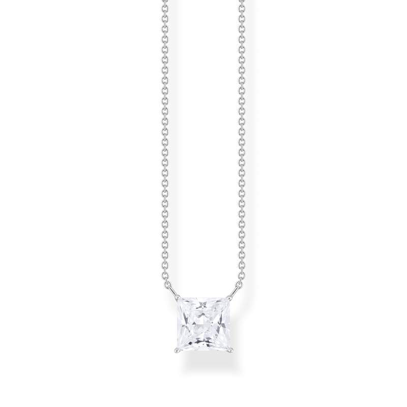 Collier argent gris 5cm - vue 1