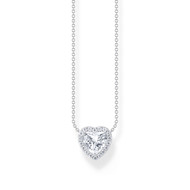 Collier argent gris