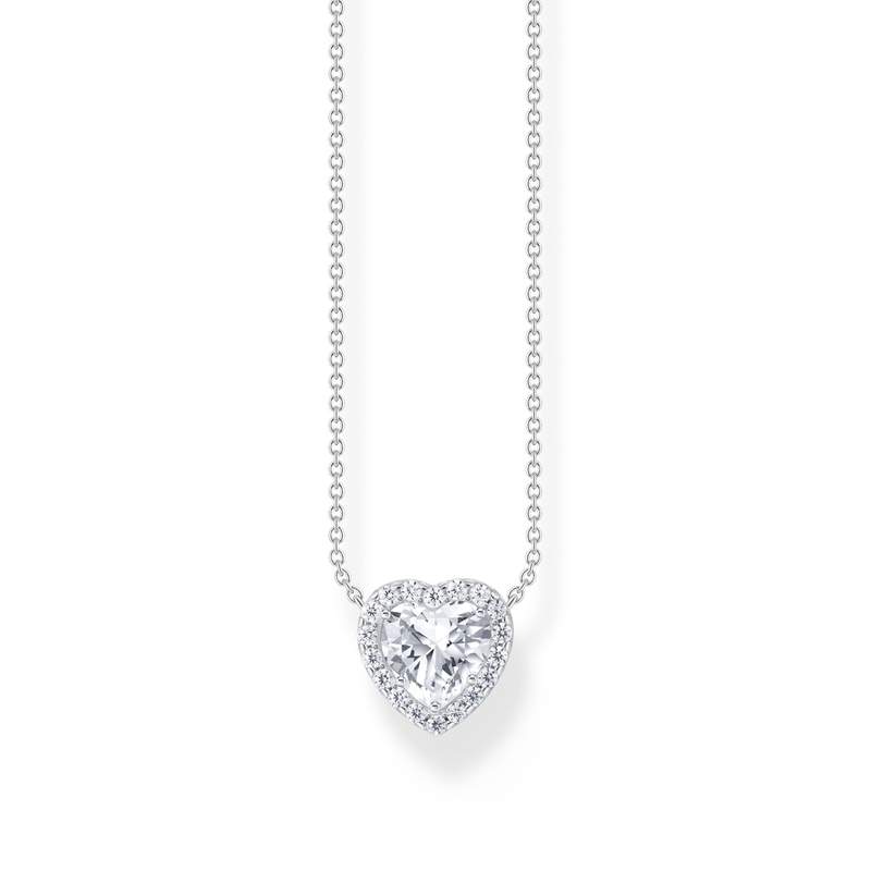 Collier argent gris - vue 1