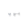 Boucles d'oreilles argent gris - vue V1