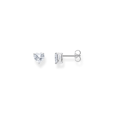 Boucles d'oreilles argent gris - vue 1