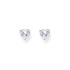 Boucles d'oreilles argent gris - vue V2