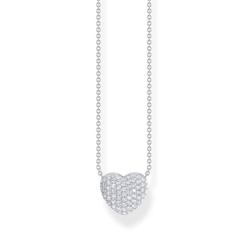 Collier argent gris - vue 1