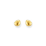 Boucles d'oreilles THOMAS SABO forme organique argent doré jaune - vue 2