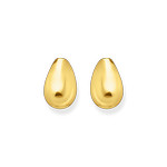Boucles d'oreilles THOMAS SABO goutte argent doré jaune - vue 2