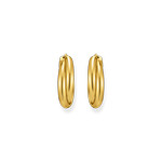 BOUCLES D'OREILLES THOMAS SABO anneaux entrelacés Argent doré - vue 2