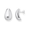 Boucles d'oreilles argent gris - vue V1