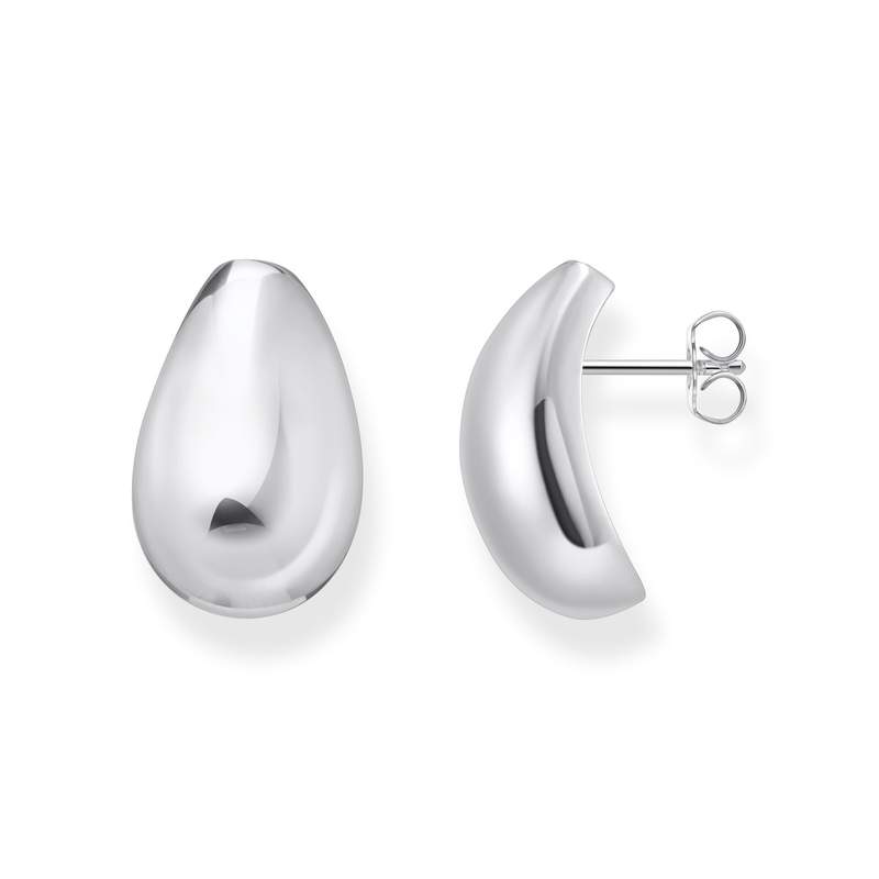 Boucles d'oreilles argent gris - vue 1