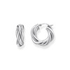 Boucles d'oreilles argent gris - vue V1