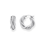 Boucles d'oreilles argent gris - vue 1