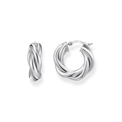 Boucles d'oreilles argent gris - vue 1