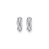 Boucles d'oreilles argent gris - vue V2