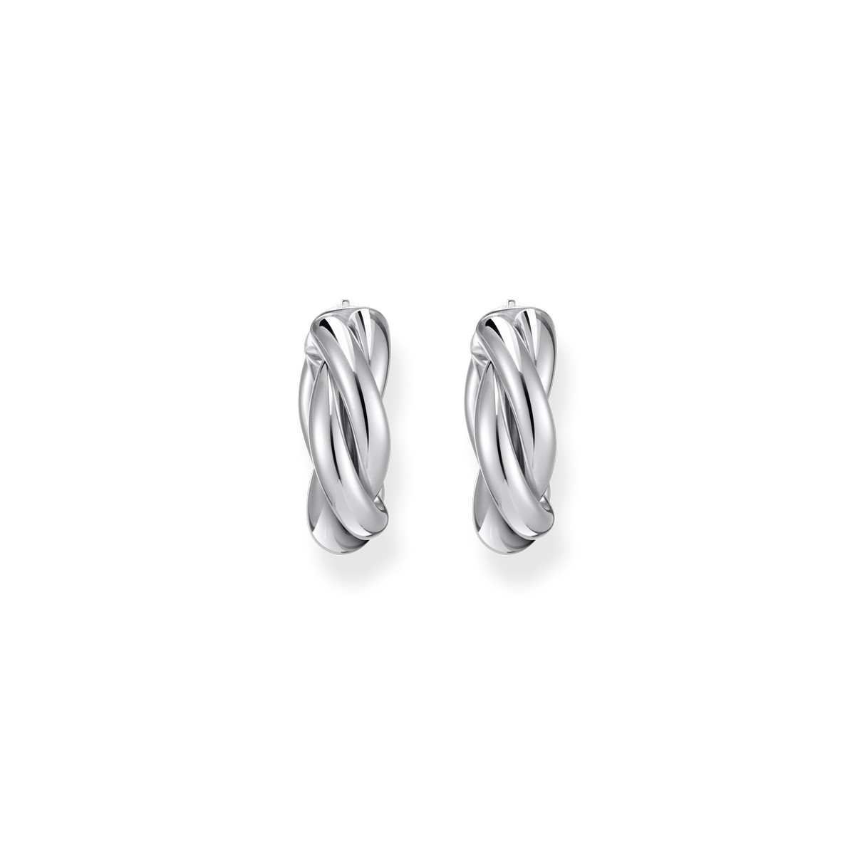 Boucles d'oreilles argent gris - vue 2