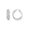 Boucles d'oreille argent gris - vue V1