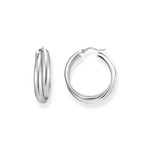 Boucles d'oreille argent gris - vue 1
