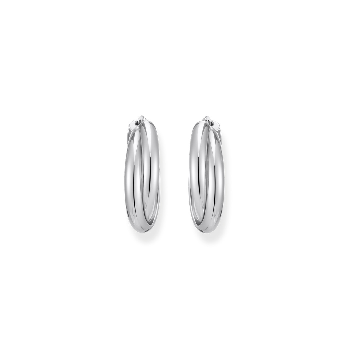 Boucles d'oreille argent gris - vue 2