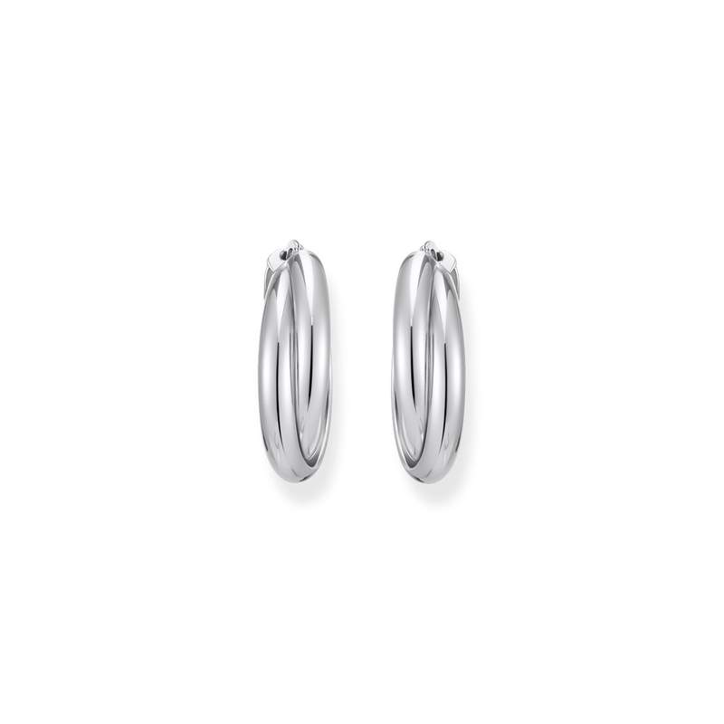 Boucles d'oreille argent gris - vue 2