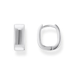 Gray silver earrings - view 1