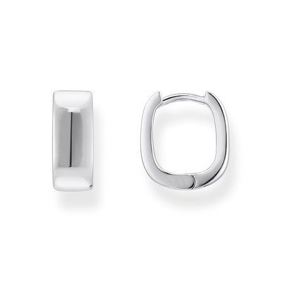 Gray silver earrings