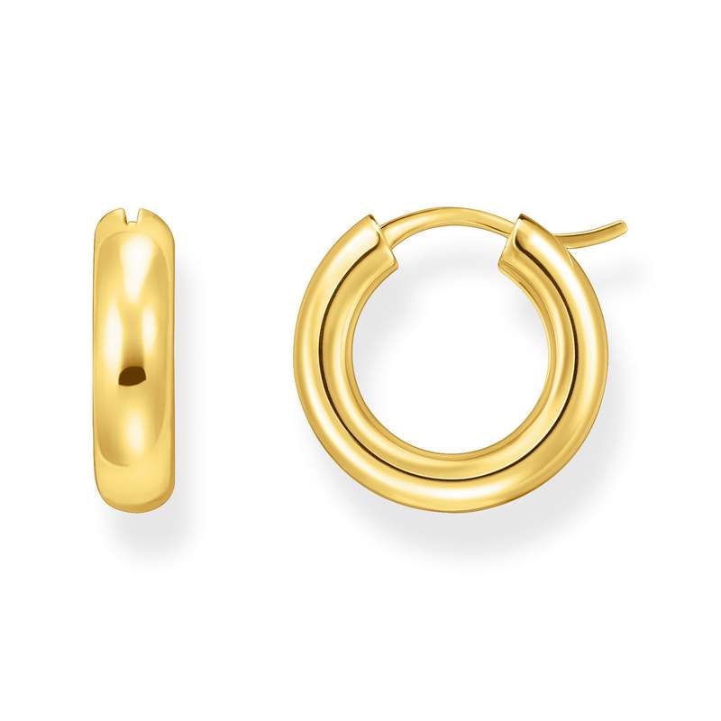 Boucles d'oreilles THOMAS SABO argent doré jaune - vue 1