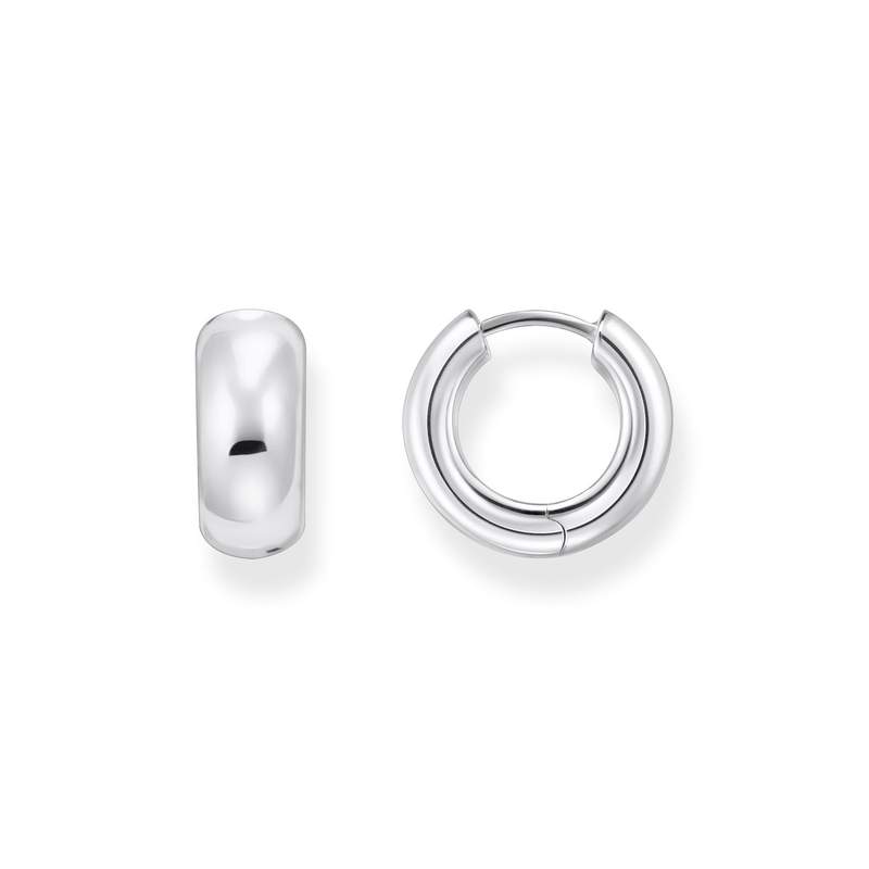 Boucles d'oreilles argent gris - vue 1