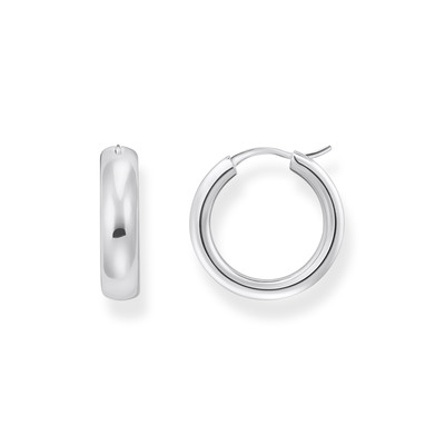 Gray silver earrings - view 1