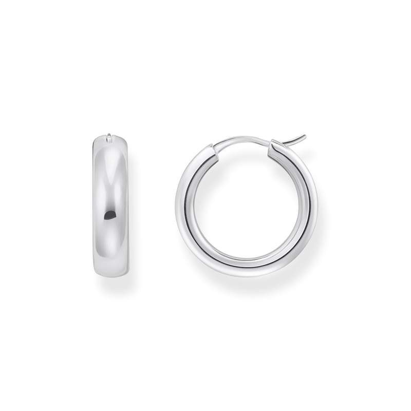Boucles d'oreilles argent gris - vue 1