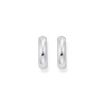 Grey silver earrings - view 2