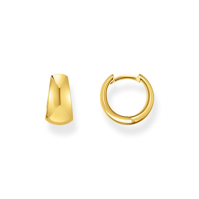 THOMAS SABO trapezoidal earrings Gold-plated silver