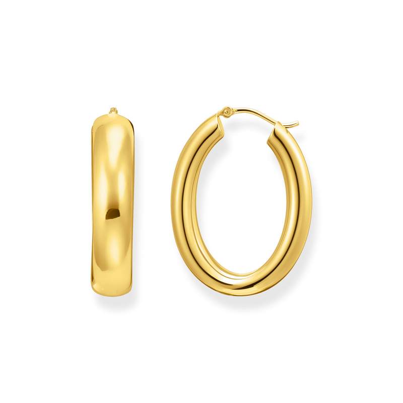 Boucles d'oreilles THOMAS SABO argent doré jaune - vue 1