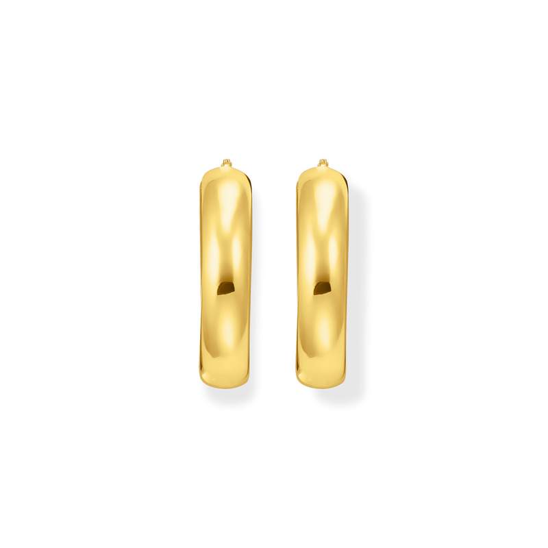 Boucles d'oreilles THOMAS SABO argent doré jaune - vue 2