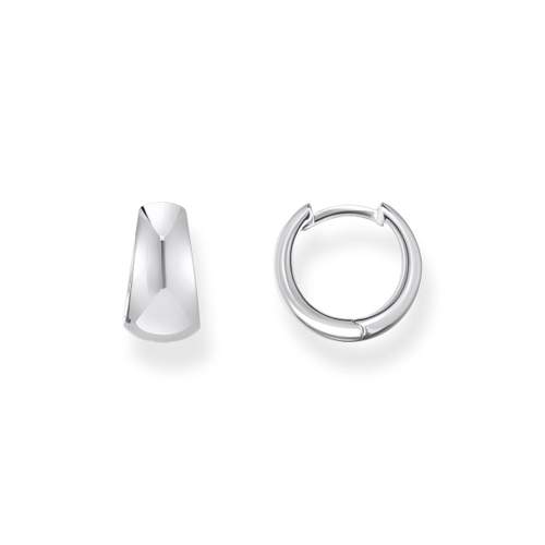 Gray silver earrings