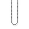 Collier argent gris - vue V1